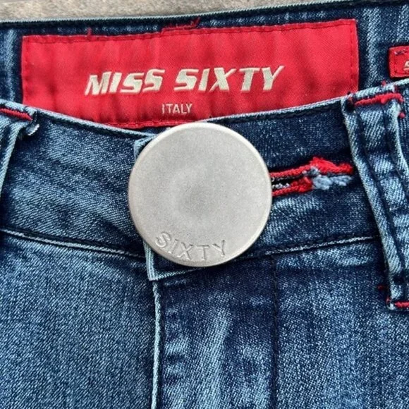 Miss Sixty Vintage Y2K Snuffles Denim Straight Leg Jeans Sz 27 - Picture 3 of 13